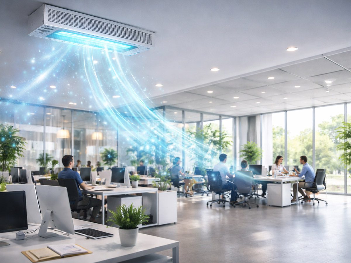 HVAC LUCHTREINIGER<br />
MET AOP TECHNOLOGIE